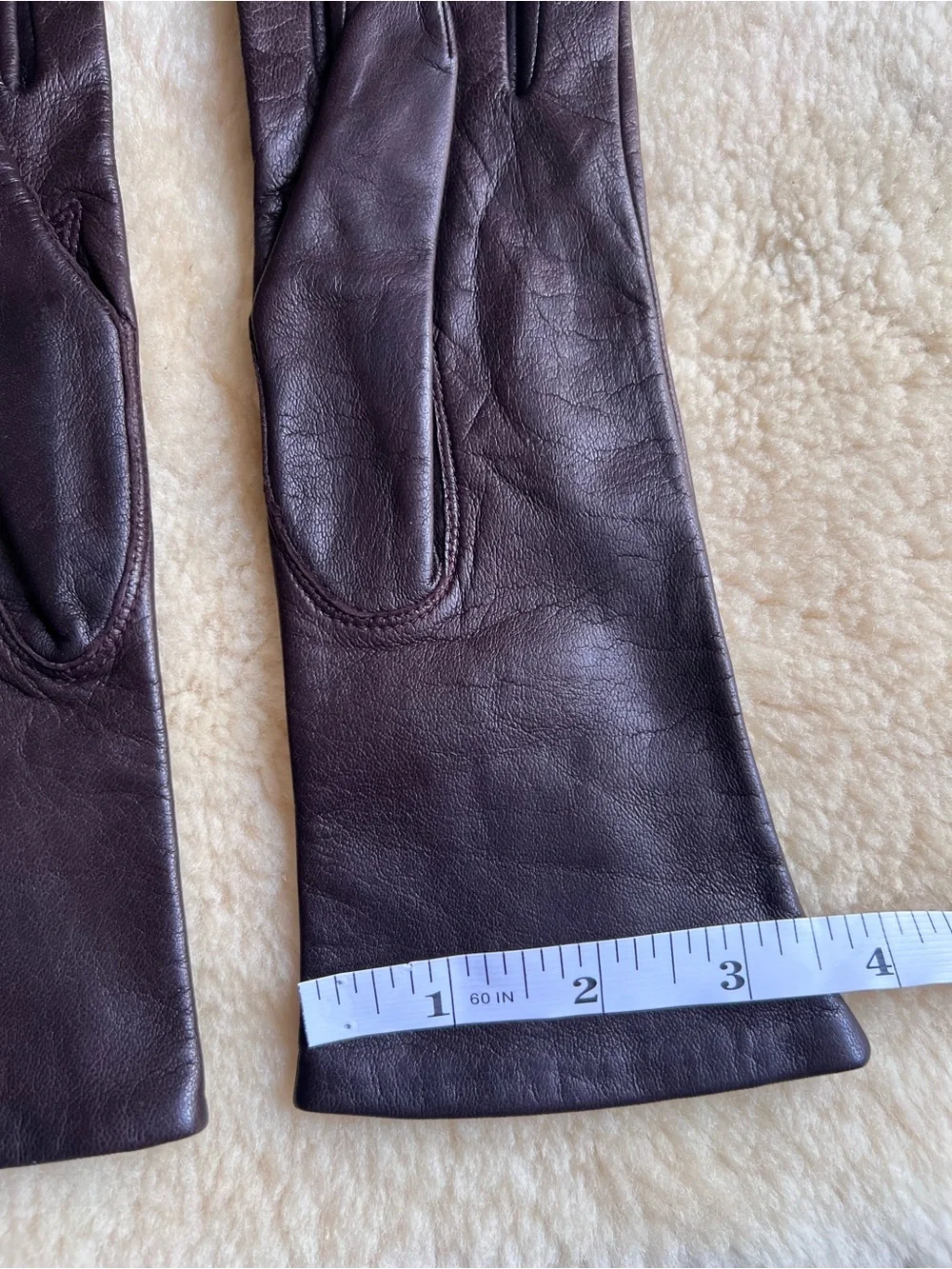 Fownes Gloves VTG 1960s 70s Leather Antron Lining Women's Sz 7 Retro Classic